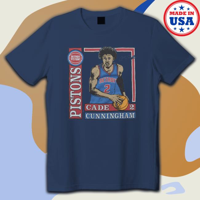 Cade Cunningham Detroit Pistons Homage Rookie Player Pack Tri-Blend T-Shirt Cade Cunningham Detroit Pistons Homage Rookie Player Pack Tri-Blend T-Shirt