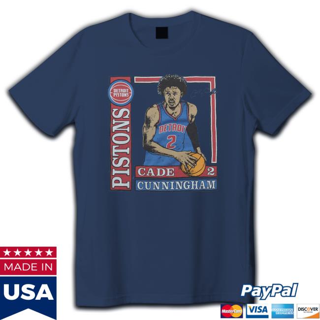 Cade Cunningham Detroit Pistons Homage Rookie Player Pack Tri-Blend T-Shirt Cade Cunningham Detroit Pistons Homage Rookie Player Pack Tri-Blend T-Shirt
