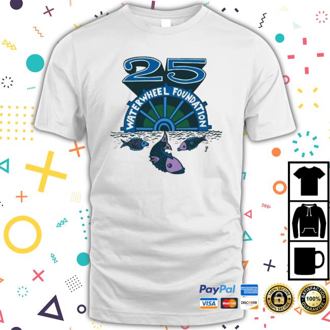 Official Phish WaterWheel Foundation 25th Shirt Official Phish WaterWheel Foundation 25th Shirt