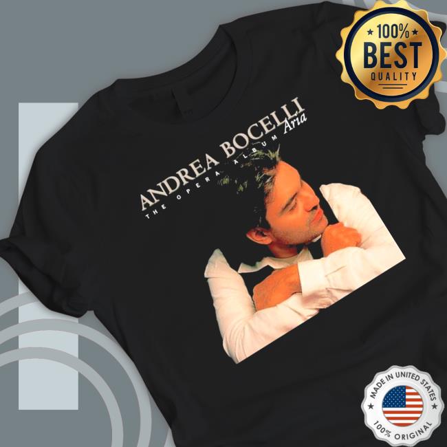 1998 Andrea Bocelli Vintage Aria The Opera Album Tour T Shirt 1998 Andrea Bocelli Vintage Aria The Opera Album Tour T Shirt