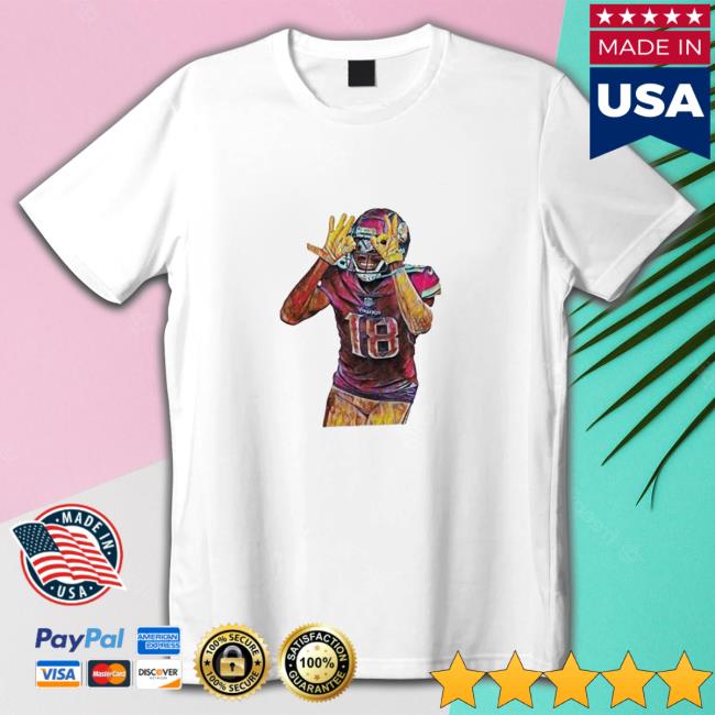 Colorful Vintage Of Justin Jefferson Retro Graphic Football Sweatshirt