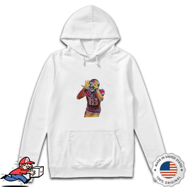 Colorful Vintage Of Justin Jefferson Retro Graphic Football Sweatshirt