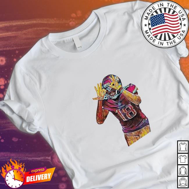 Colorful Vintage Of Justin Jefferson Retro Graphic Football Sweatshirt