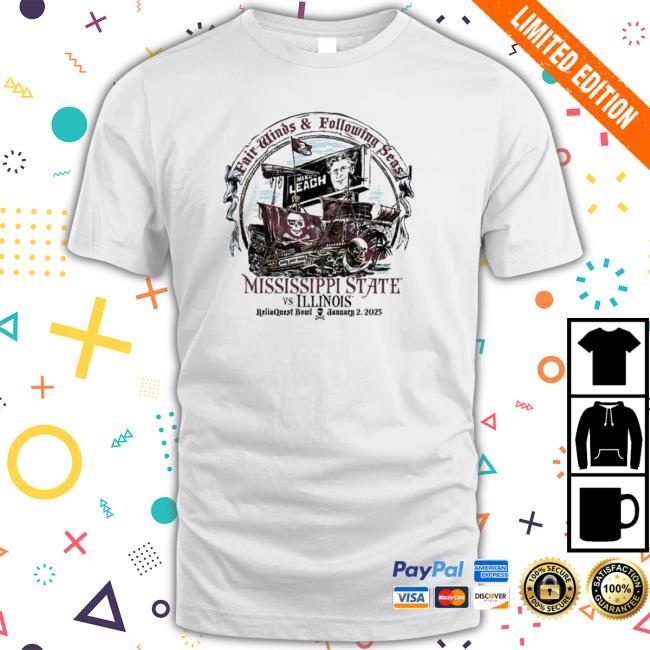 Mississippi State University ReliaQuest Bowl Game 2023 Tee Shirts Mississippi State University ReliaQuest Bowl Game 2023 Tee Shirts