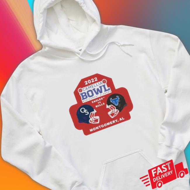 2022 Camellia Bowl Montgomery Alabama Eagles Vs Bulls Tee Shirt 2022 Camellia Bowl Montgomery Alabama Eagles Vs Bulls Tee Shirt