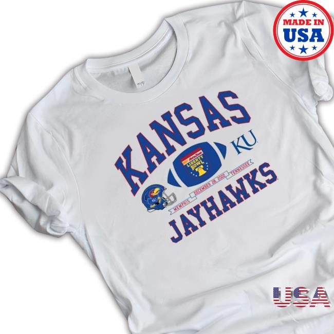 Official Kansas Jayhawks 2022 Bowl helmet Long Sleeve Tee Official Kansas Jayhawks 2022 Bowl helmet Long Sleeve Tee