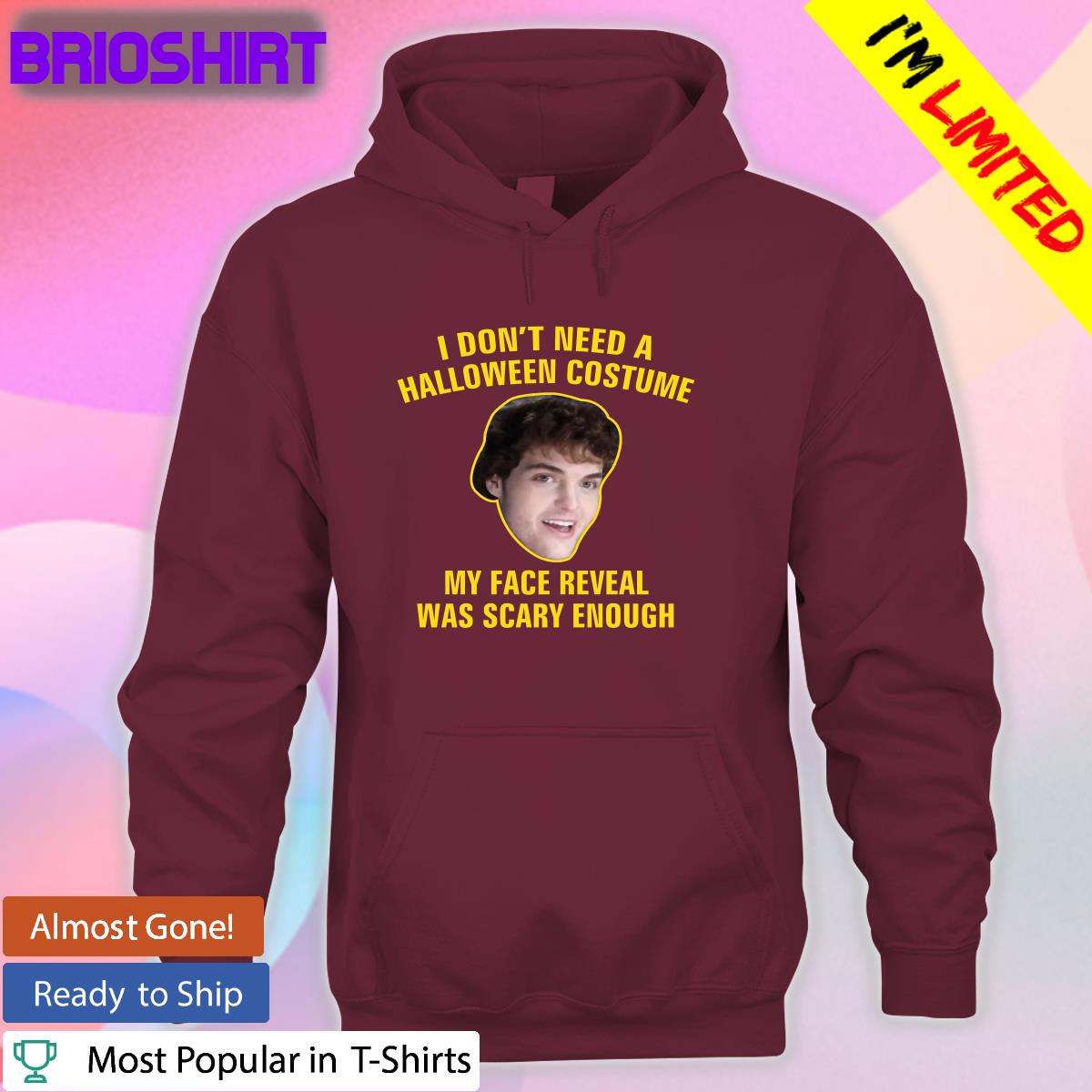 Dream I Don't Need A Halloween Costume My Face Reveal Was Scary Enough Kids Shirt Happy Halloween Dream I Don't Need A Halloween Costume My Face Reveal Was Scary Enough Kids Shirt Happy Halloween