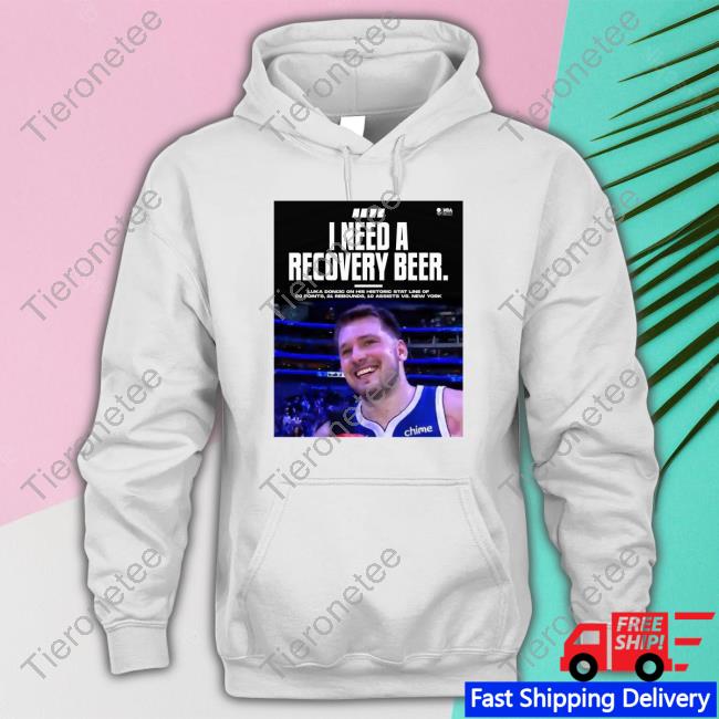 Luka Doncic I Need A Recovery Beer Tee Luka Doncic I Need A Recovery Beer Tee