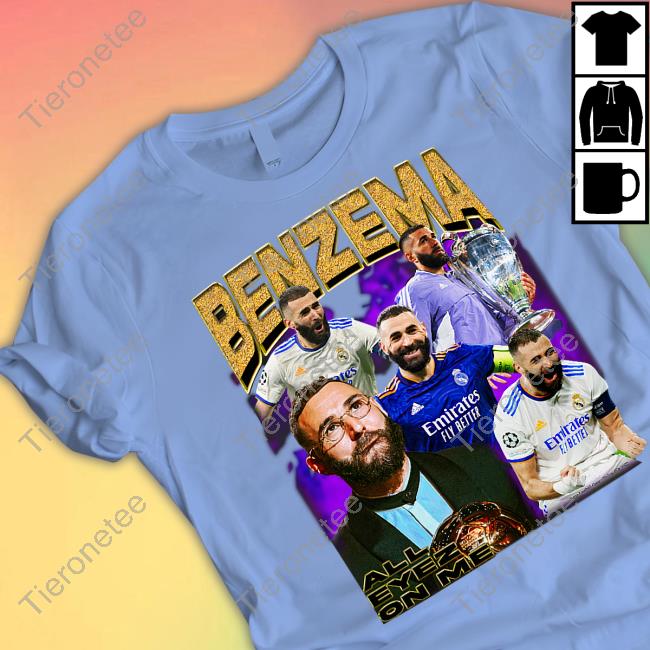 Karim Benzema Ballon D’Or Hooded Sweatshirt Retro Football Gang Merch Karim Benzema Ballon D’Or Hooded Sweatshirt Retro Football Gang Merch