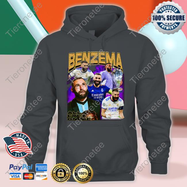 Karim Benzema Ballon D’Or Hooded Sweatshirt Retro Football Gang Merch Karim Benzema Ballon D’Or Hooded Sweatshirt Retro Football Gang Merch