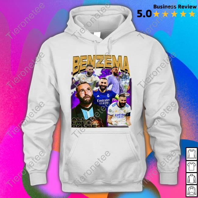 Karim Benzema Ballon D’Or Hooded Sweatshirt Retro Football Gang Merch Karim Benzema Ballon D’Or Hooded Sweatshirt Retro Football Gang Merch