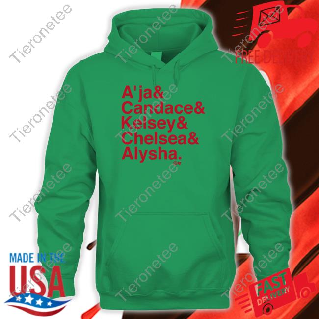 Las Vegas A'ja & Candace & Kelsey & Chelsea & Alysha Hooded Sweatshirt Breakingt Merch Las Vegas A'ja & Candace & Kelsey & Chelsea & Alysha Hooded Sweatshirt Breakingt Merch