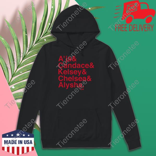 Las Vegas A'ja & Candace & Kelsey & Chelsea & Alysha Hooded Sweatshirt Breakingt Merch Las Vegas A'ja & Candace & Kelsey & Chelsea & Alysha Hooded Sweatshirt Breakingt Merch