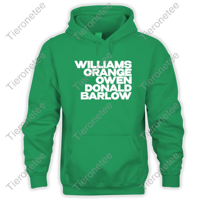 Williams Orange Owen Donald Barlow T Shirt Rachel Stevens Williams Orange Owen Donald Barlow T Shirt Rachel Stevens