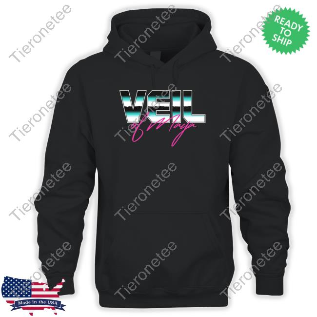 Veil Of Maya Merch 80'S Black Hoodie Veilofmayaband Veil Of Maya Merch 80'S Black Hoodie Veilofmayaband
