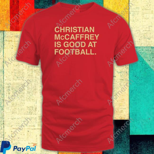 Christian Mccaffrey Is Good At Football TankTop Obvious Shirts Christian Mccaffrey Is Good At Football TankTop Obvious Shirts