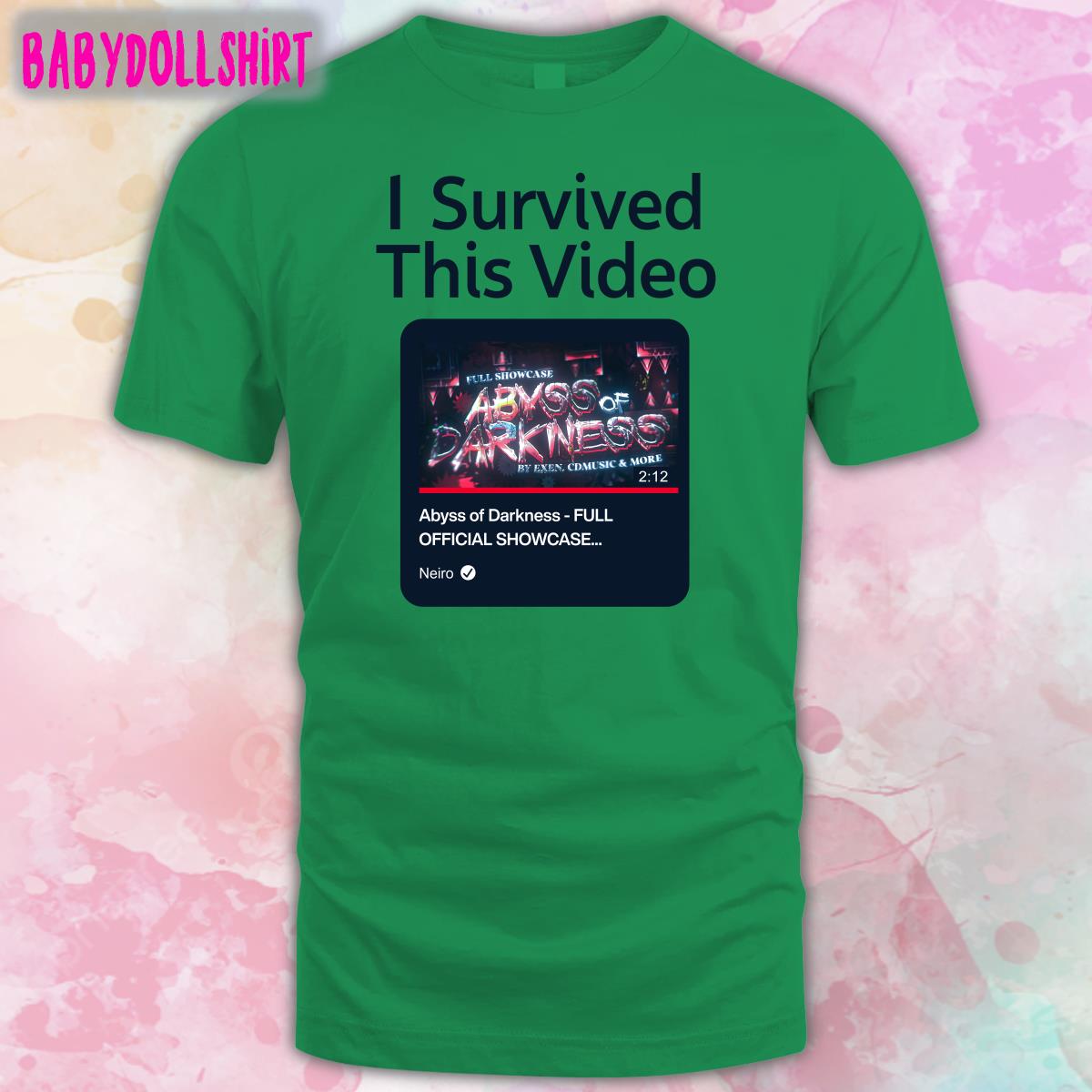 Neiro Youtube I Survived This Video Abyss Of Darkness Full Official Showcase Shirt Neiro Youtube I Survived This Video Abyss Of Darkness Full Official Showcase Shirt