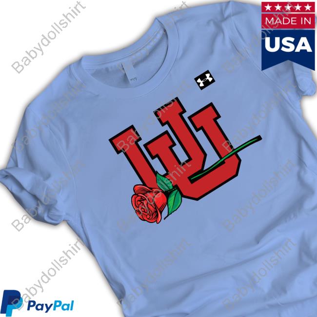 Official Utah Football Interlocking Utah Utes Football Rose Hoodie Official Utah Football Interlocking Utah Utes Football Rose Hoodie