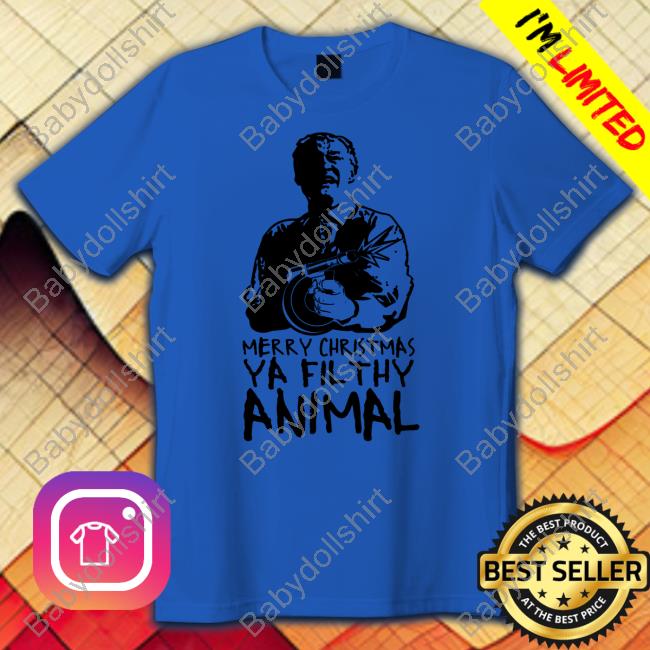Official Bunker Branding Merry Christmas Ya Filthy Animal T Shirt Official Bunker Branding Merry Christmas Ya Filthy Animal T Shirt