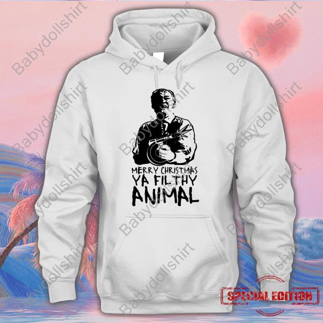 Official Bunker Branding Merry Christmas Ya Filthy Animal T Shirt Official Bunker Branding Merry Christmas Ya Filthy Animal T Shirt