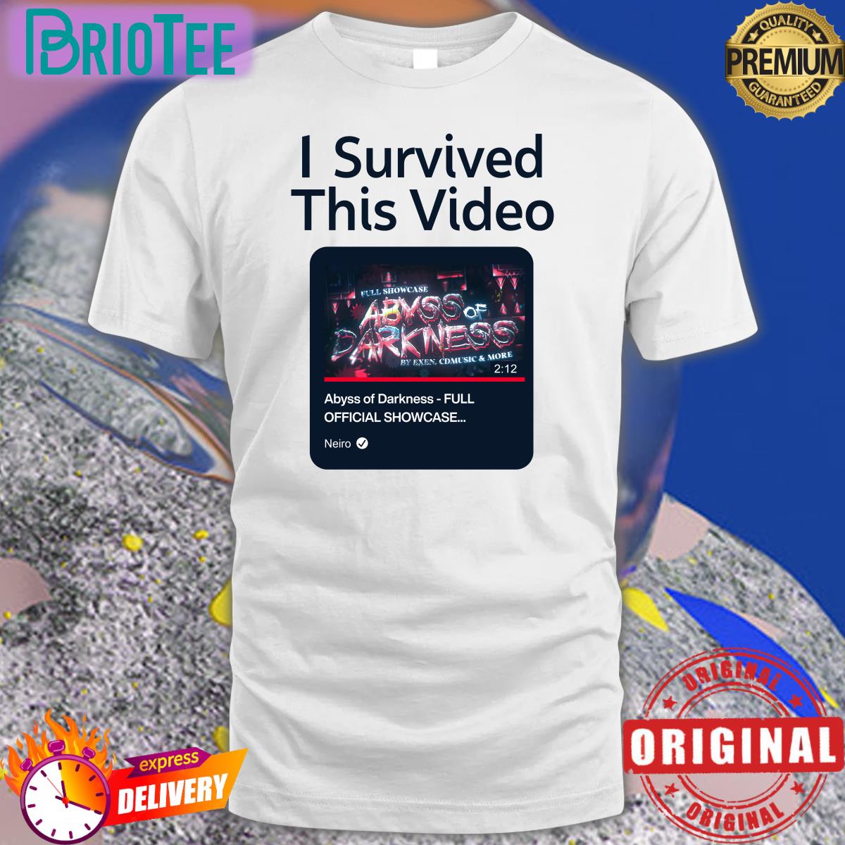 I Survived This Video Abyss Of Darkness Full Official Showcase Shirt I Survived This Video Abyss Of Darkness Full Official Showcase Shirt