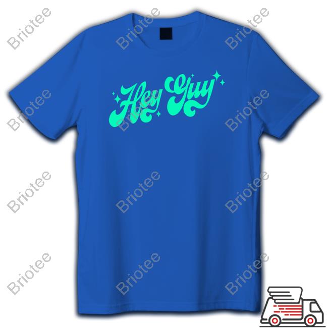 Drew Gooden Merch Hey Guy Purple Tee Drew Gooden Merch Hey Guy Purple Tee