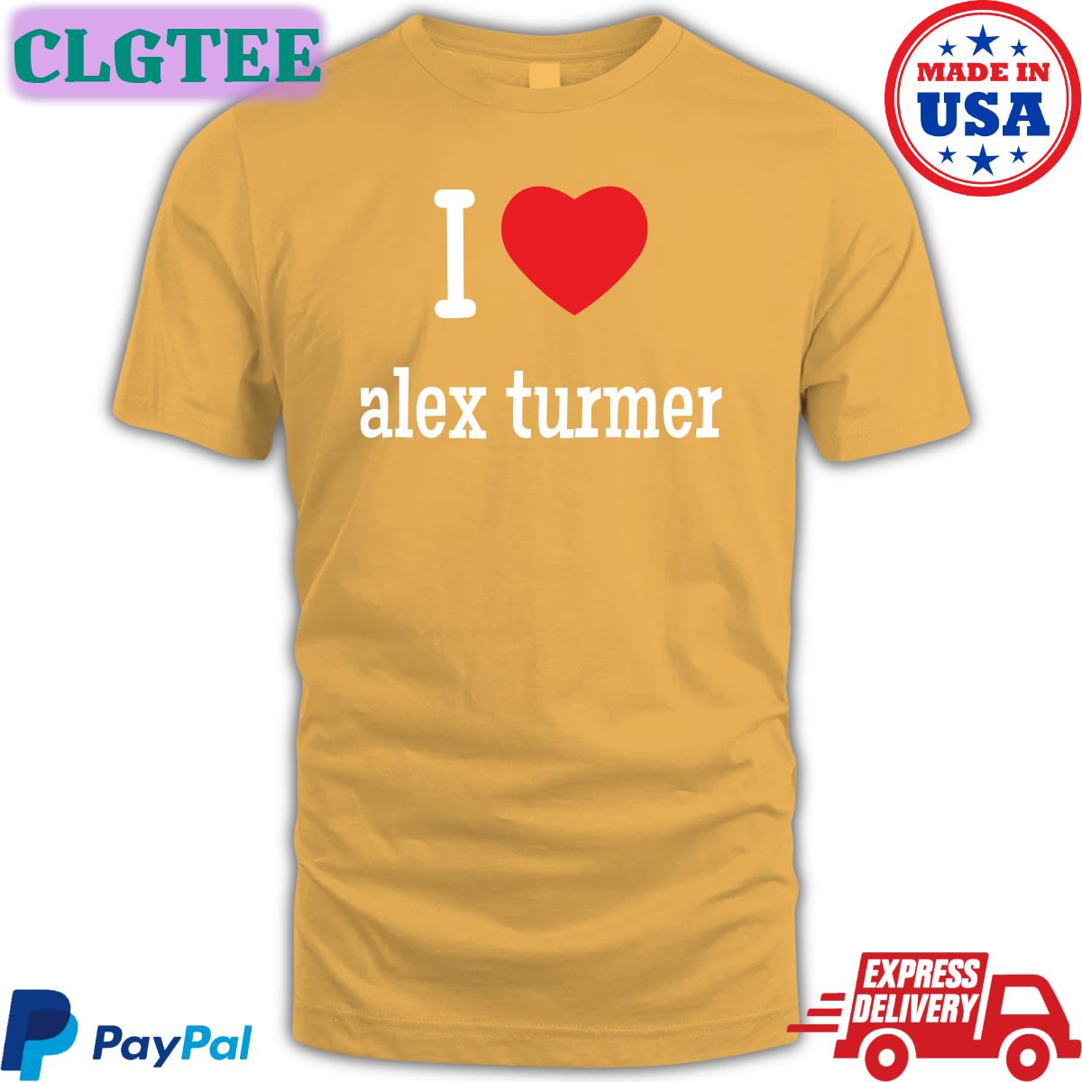 I Love Alex Turmer T-Shiirt Circusmonkees I Love Alex Turmer T-Shiirt Circusmonkees