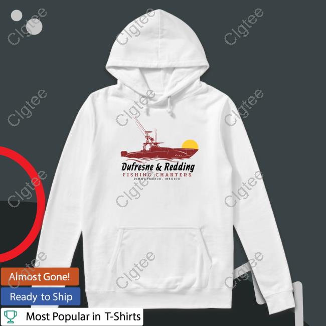 Official Super 70S Sports Merch Dufresne & Redding Fishing Charters Tee Official Super 70S Sports Merch Dufresne & Redding Fishing Charters Tee