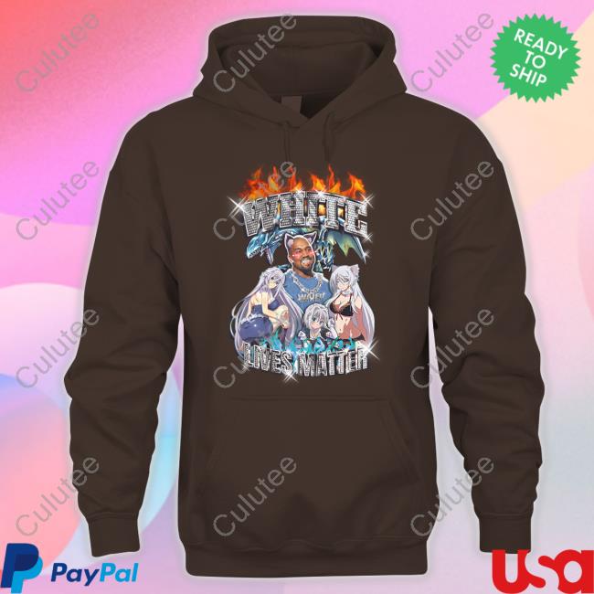 Kanye West Ye White Lives Matter Anime T Shirt Waifu Watchers Merch Kanye West Ye White Lives Matter Anime T Shirt Waifu Watchers Merch