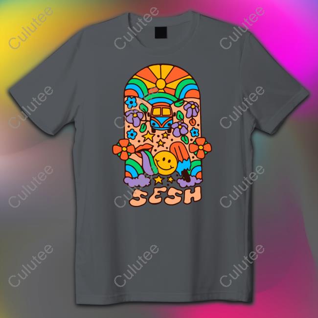 Official Mile Higher Merch The Sesh Flower Power Shirt Official Mile Higher Merch The Sesh Flower Power Shirt