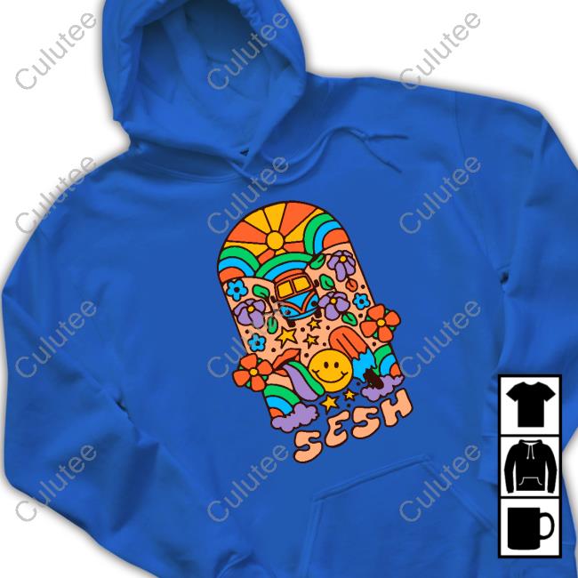Official Mile Higher Merch The Sesh Flower Power Shirt Official Mile Higher Merch The Sesh Flower Power Shirt