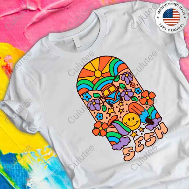 Official Mile Higher Merch The Sesh Flower Power Shirt Official Mile Higher Merch The Sesh Flower Power Shirt