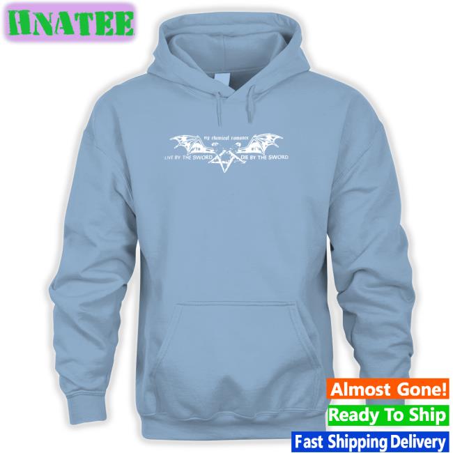 Pentagram Wings Live By The Sword Die By The Sword Sweatshirts My Chemical Romance Merch Pentagram Wings Live By The Sword Die By The Sword Sweatshirts My Chemical Romance Merch