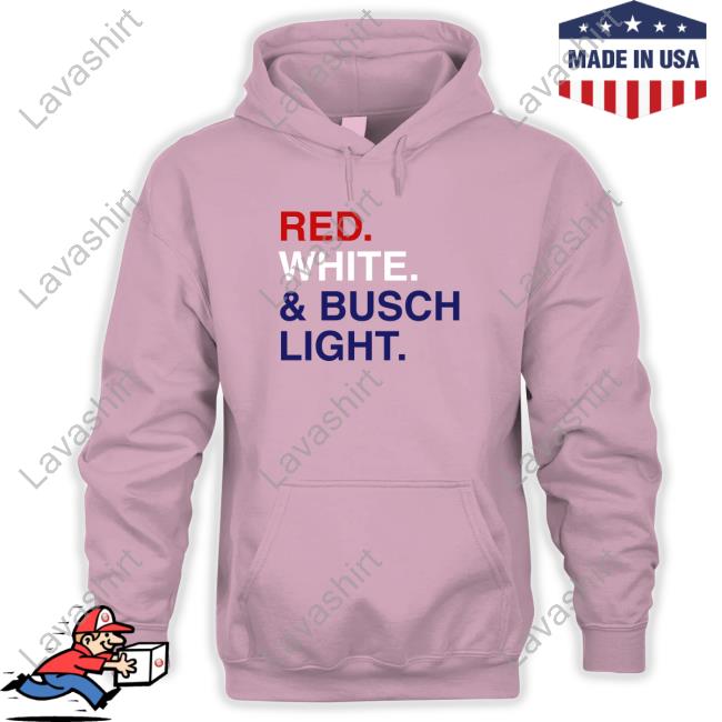 Official Red White & Busch Light T-Shirt Grey Official Red White & Busch Light T-Shirt Grey