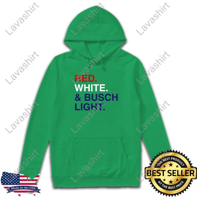 Official Red White & Busch Light T-Shirt Grey Official Red White & Busch Light T-Shirt Grey