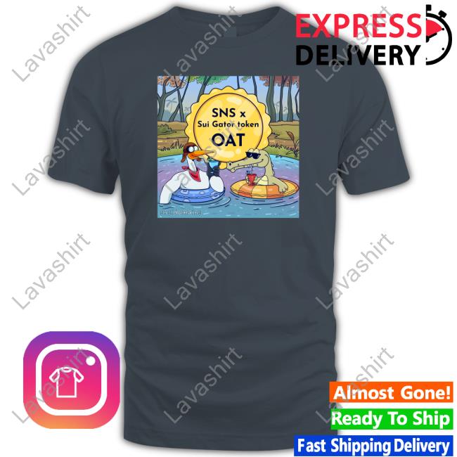 Sui Name Service Sns X Sui Gator Token Oat T-Shirt SNSstork Sui Name Service Sns X Sui Gator Token Oat T-Shirt SNSstork
