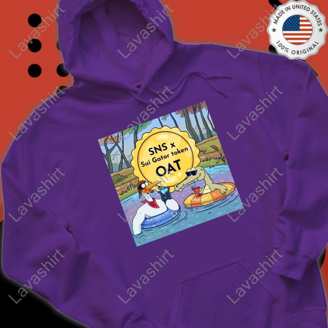 Sui Name Service Sns X Sui Gator Token Oat T-Shirt SNSstork Sui Name Service Sns X Sui Gator Token Oat T-Shirt SNSstork