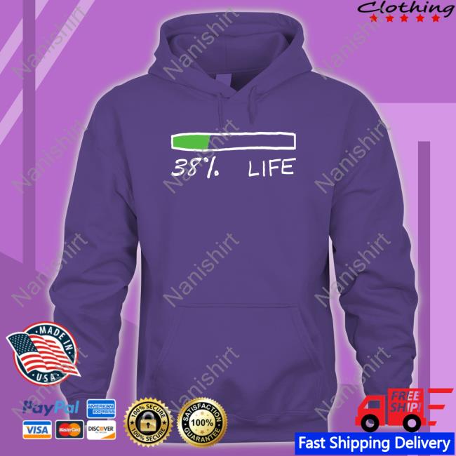 Nas Daily Merch 38% Life Tee Nas Daily Merch 38% Life Tee