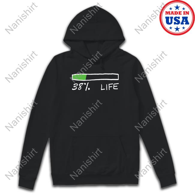 Nas Daily Merch 38% Life Tee Nas Daily Merch 38% Life Tee