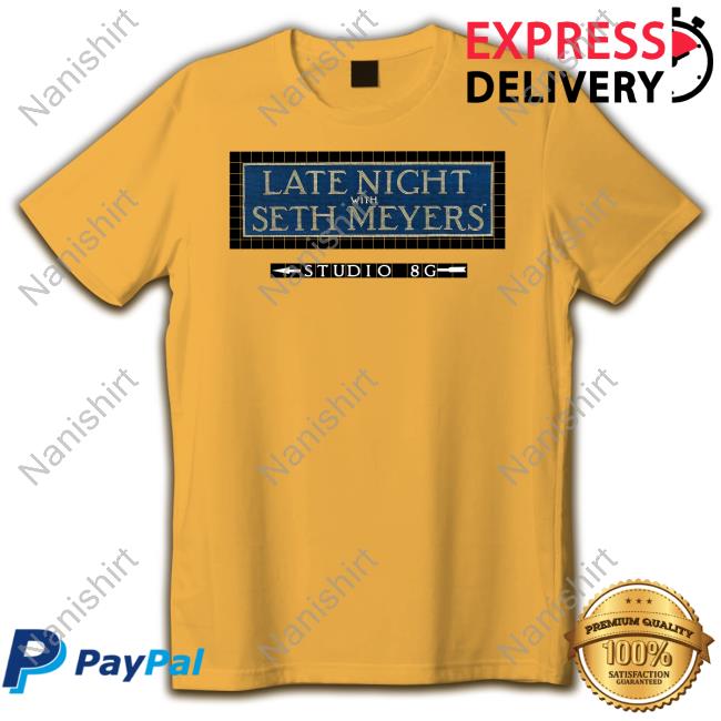 Anna Kendrick Late Night With Seth Meyers Studio 8G Shirts Nbc Studios Merch Anna Kendrick Late Night With Seth Meyers Studio 8G Shirts Nbc Studios Merch