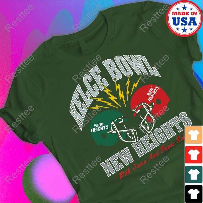 Homage Merch Kelce Bowl New Heights With Jason And Travis Kelce T Shirt Homage Merch Kelce Bowl New Heights With Jason And Travis Kelce T Shirt