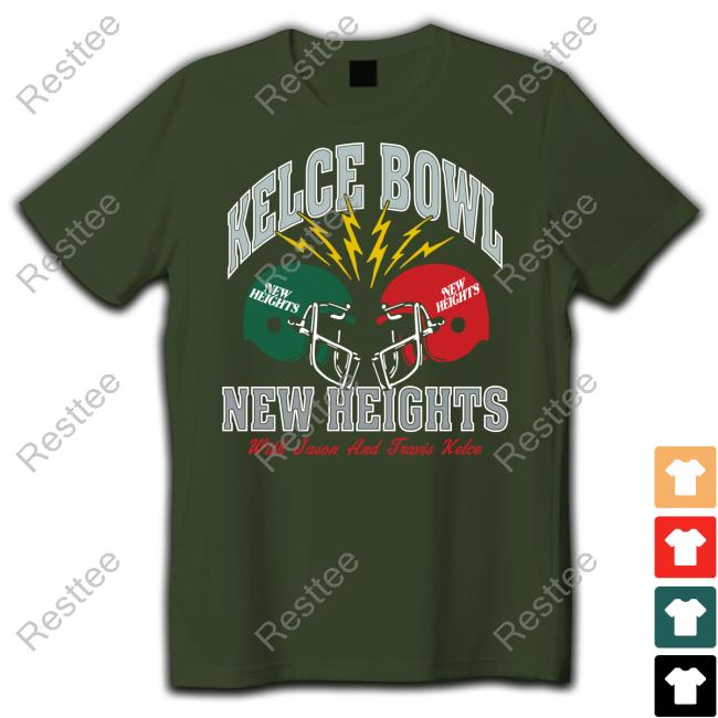 Homage Merch Kelce Bowl New Heights With Jason And Travis Kelce T Shirt Homage Merch Kelce Bowl New Heights With Jason And Travis Kelce T Shirt