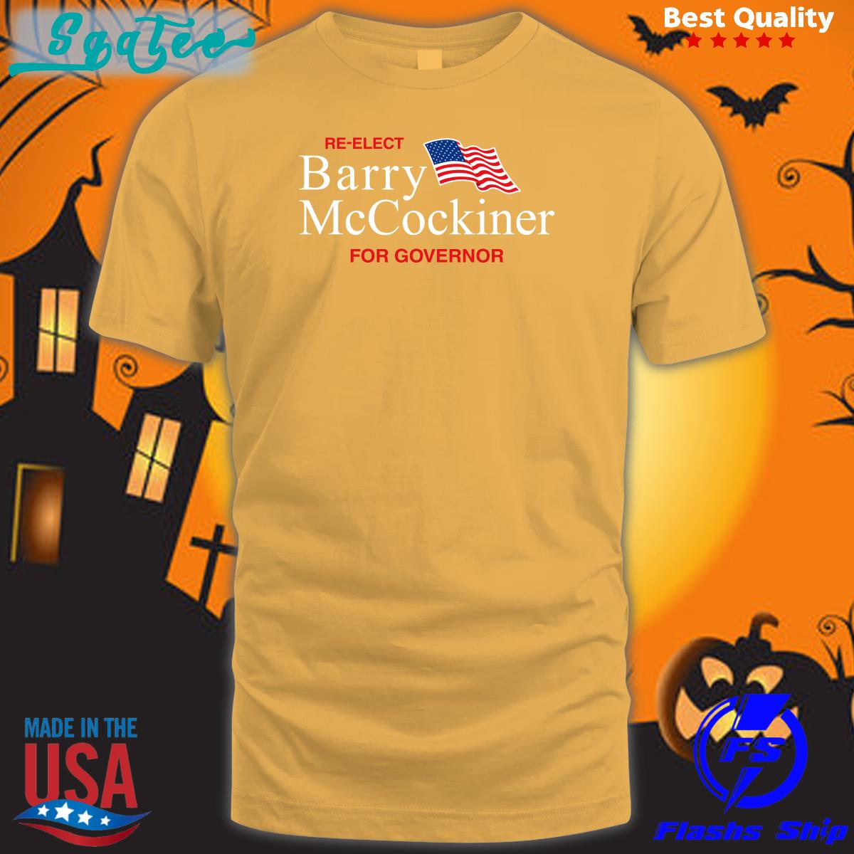 Re-Elect Barry Mccockiner For Governor Sweatshirt Re-Elect Barry Mccockiner For Governor Sweatshirt
