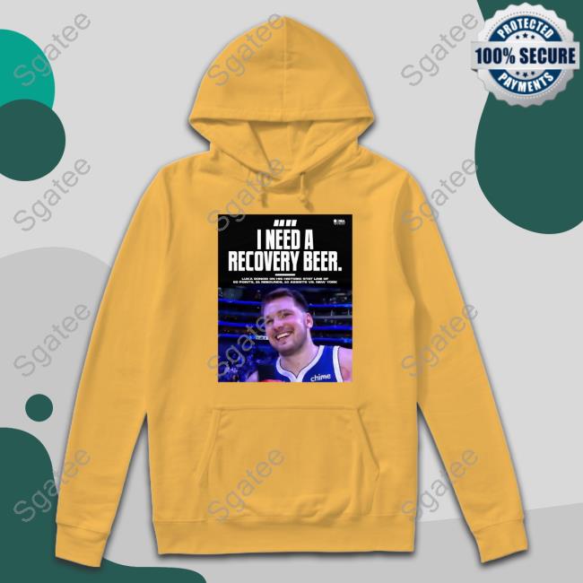 Luka Doncic I Need A Recovery Beer Shirts Luka Doncic I Need A Recovery Beer Shirts
