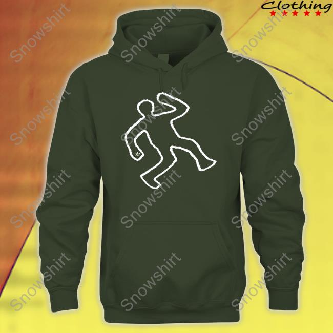 Ericdoa Chalk Outline Tee Shirt Ericdoa Chalk Outline Tee Shirt