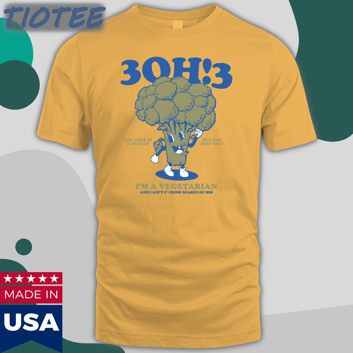 3Oh!3 Tell Your Bf If He Says He's Got Beef That I'm A Vegetarian And I Ain't Fcking Scared Of Him Crewneck Sweatshirt 3Oh!3 Tell Your Bf If He Says He's Got Beef That I'm A Vegetarian And I Ain't Fcking Scared Of Him Crewneck Sweatshirt