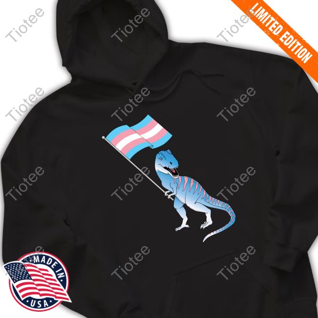 Trans Dinosaur Pride Flag Lbgt Gay Lesbian T Shirt Tiotee
