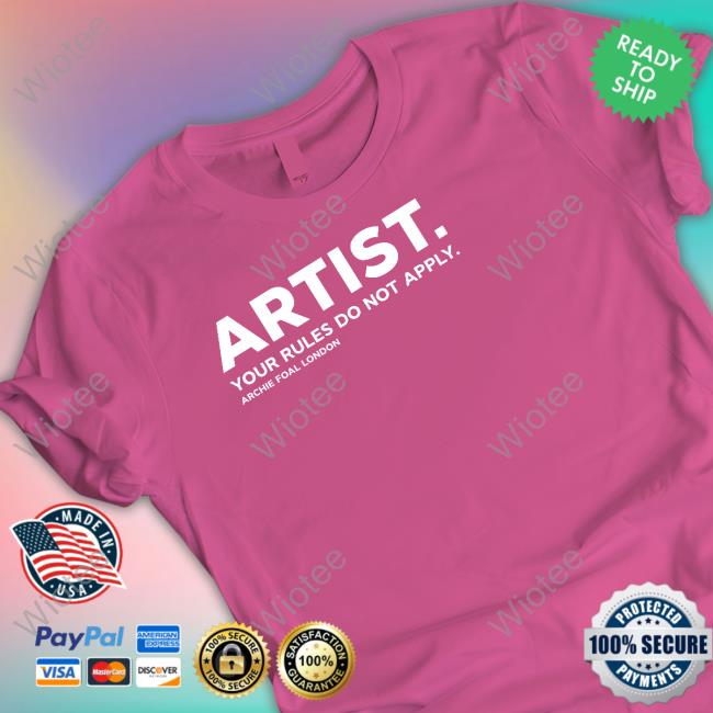 Artist Your Rules Do Not Apply Archie Foal London Tee Artist Your Rules Do Not Apply Archie Foal London Tee