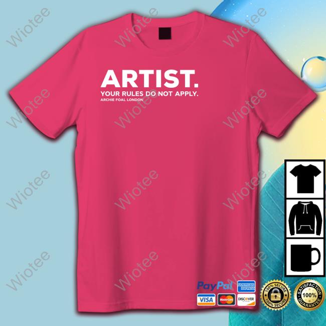 Artist Your Rules Do Not Apply Archie Foal London Tee Artist Your Rules Do Not Apply Archie Foal London Tee