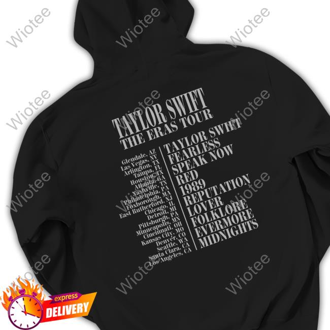 Taylor Swift The Eras Tour Black Shirt Taylor Swift The Eras Tour Black Shirt